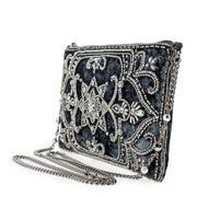 Quirks! Handbags Night Light, Pewter Mini Crossbody Handbag by Mary Frances