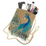 Quirks! Handbags Peacock Feathers Crossbody Handbag by Mary Frances