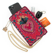 Quirks! Handbags Pure Passion Crossbody Phone Bag by Mary Frances