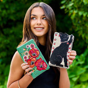 Quirks! Handbags Purr-suit Kitty Cat and Yarn Crossbody Beaded Phone Bag