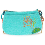 Quirks! Handbags Reef Rider Beaded Beaded Seahorse Crossbody Shoulder Handbag