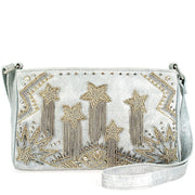 Quirks! Handbags Silver Streak Crossbody Handbag by Mary Frances