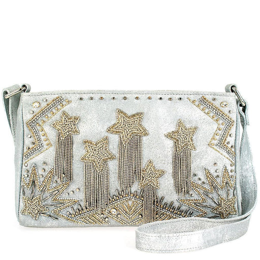 Quirks! Handbags Silver Streak Crossbody Handbag by Mary Frances