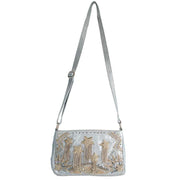 Quirks! Handbags Silver Streak Crossbody Handbag by Mary Frances