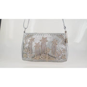 Quirks! Handbags Silver Streak Crossbody Handbag by Mary Frances