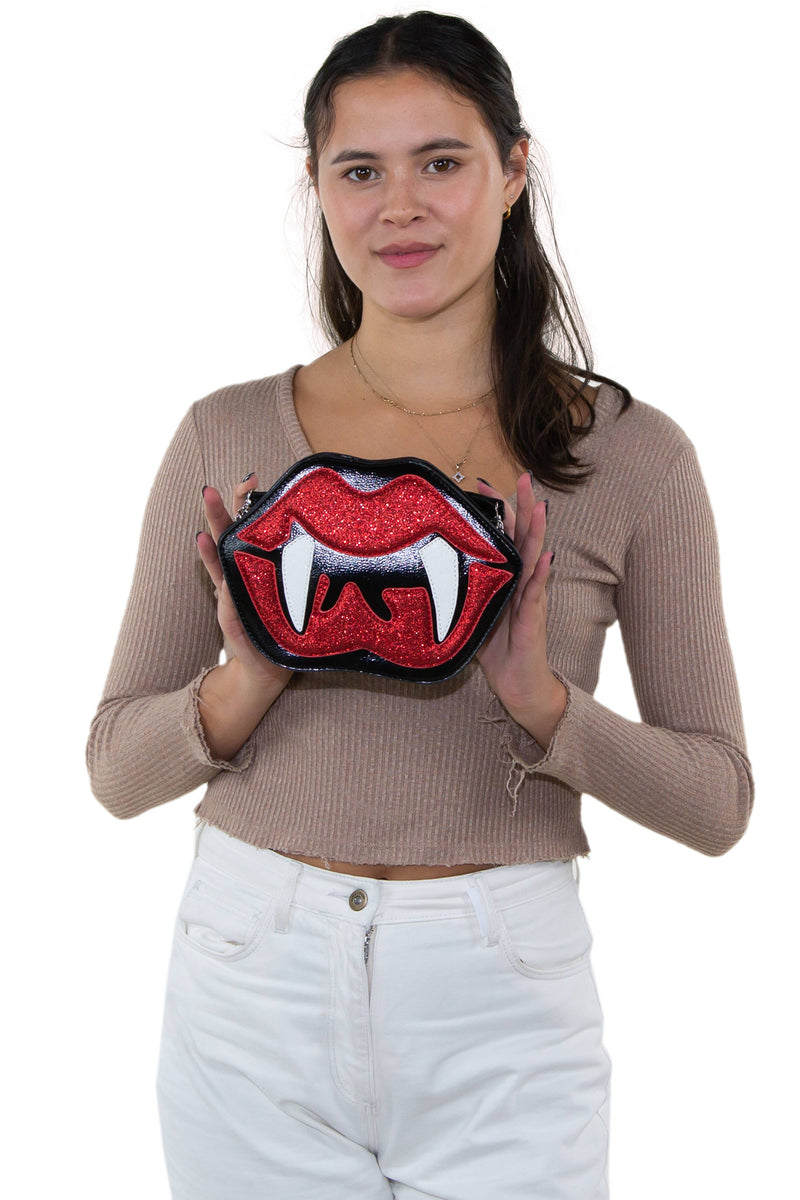 Quirks! Handbags Vampire Mouth Crossbody Bag