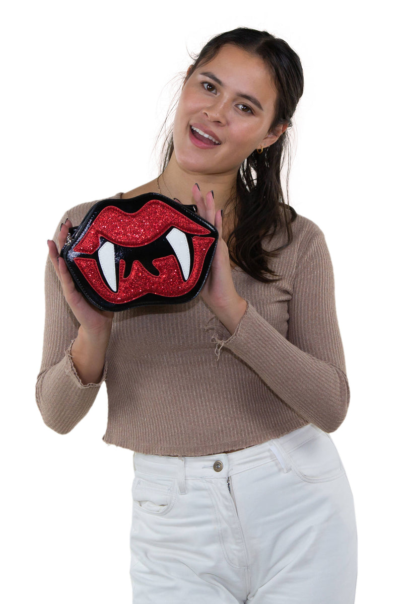 Quirks! Handbags Vampire Mouth Crossbody Bag