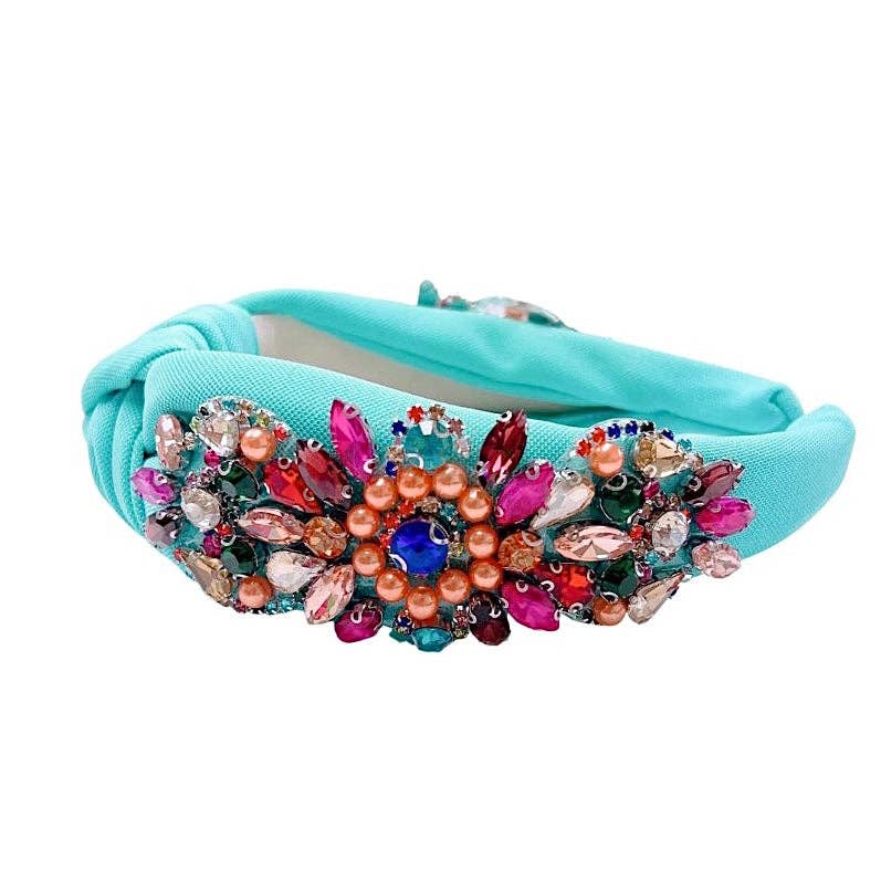 Quirks! headband Stunning Gem Headband - Aqua