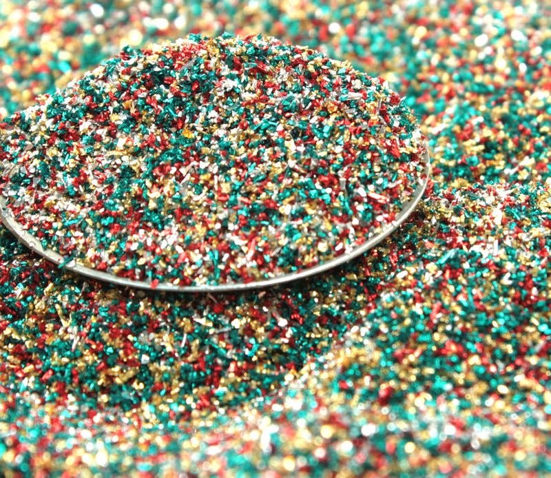 Quirks! Holiday Blend Glitter - Custom Blended German Glass Glitter