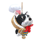 Quirks! Holiday Ornaments Bulldog w/Gingerbread Costume Ornament by December Diamonds