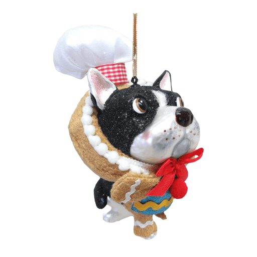 Quirks! Holiday Ornaments Bulldog w/Gingerbread Costume Ornament by December Diamonds