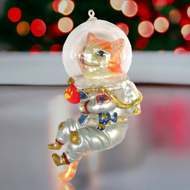 Quirks! Holiday Ornaments Cat in Space Suit Ornament by December Diamonds