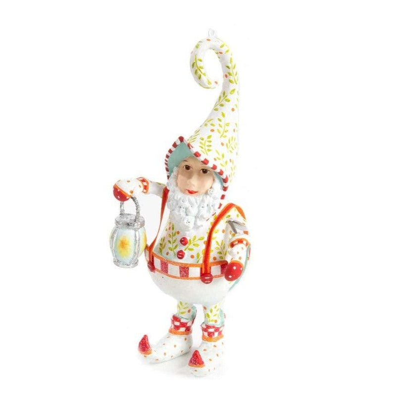 Quirks! Holiday Ornaments Dash Away Santa's Lantern Elf Ornament by Patience Brewster