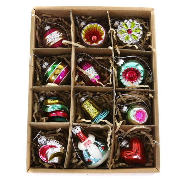 Quirks! Holiday Ornaments Heirloom Indent Ornament Set of 12