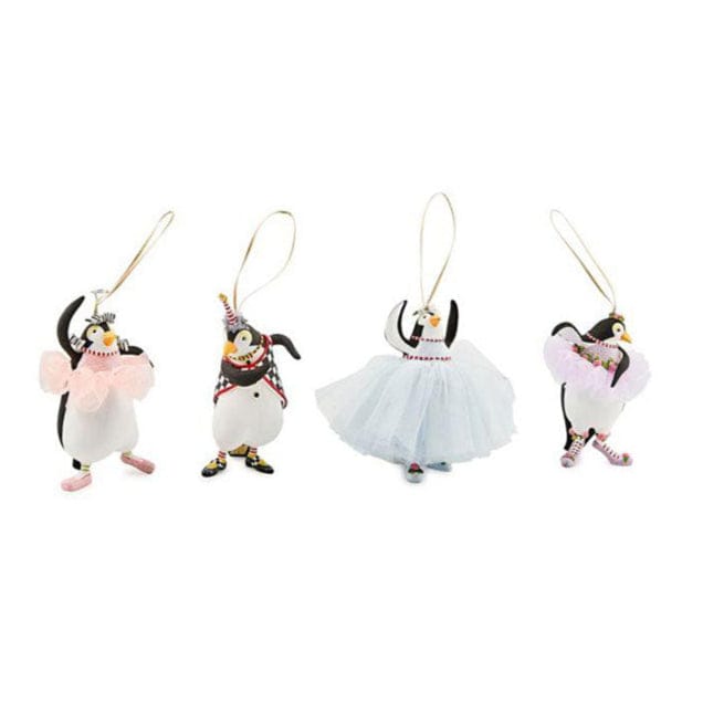 Quirks! Holiday Ornaments Patience Brewster Penguins En Pointe Ornaments, Set of 4 *NEW & RETIRED!!