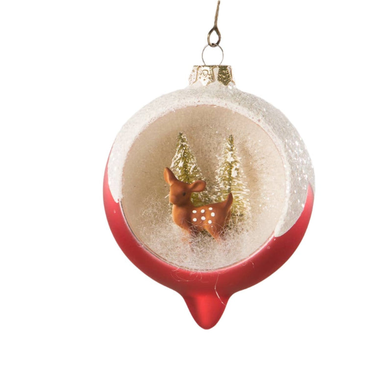 Quirks! Holiday Ornaments Retro Deer Indent Ornament by Bethany Lowe