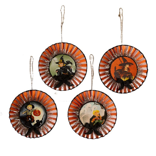 Quirks! Holiday Ornaments Retro Halloween Rosettes S4 by Bethany Lowe Designs