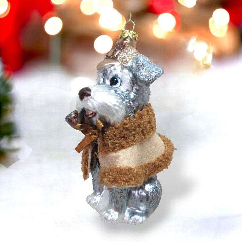 Quirks! Holiday Ornaments Schnauzer Detective Ornament by December Diamonds