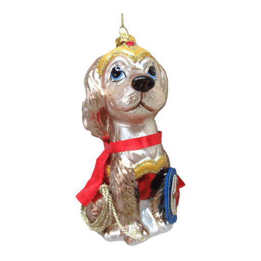 Quirks! Holiday Ornaments Spaniel in Wonder Dog Costume Ornament by December Diamonds