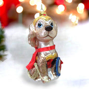 Quirks! Holiday Ornaments Spaniel in Wonder Dog Costume Ornament by December Diamonds