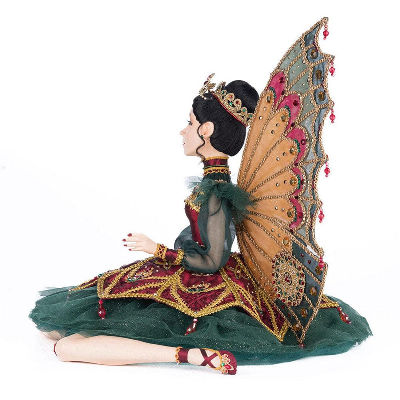 Quirks! Katherine's Collection, Christmas Belle Noelle Sitting Fairy Ballerina Doll by Katherine's Collection