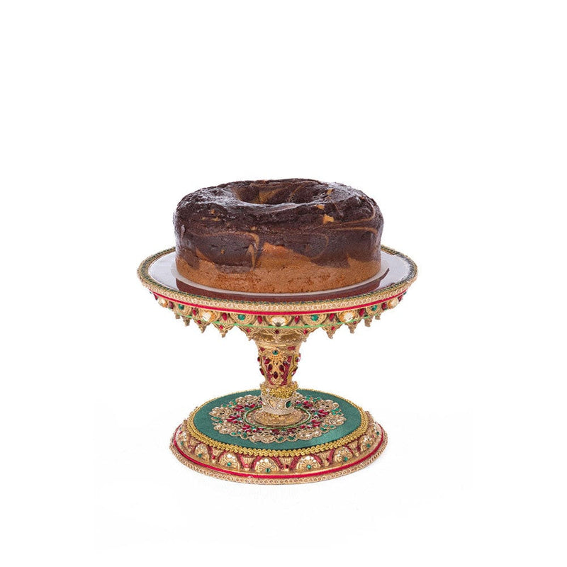 Quirks! Katherine's Collection, Christmas Christmas Castle Cake Plate by Katherine's Collection