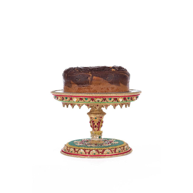 Quirks! Katherine's Collection, Christmas Christmas Castle Cake Plate by Katherine's Collection