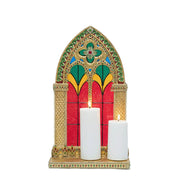 Quirks! Katherine's Collection, Christmas Christmas Castle Pillar Candle Holder by Katherine's Collection