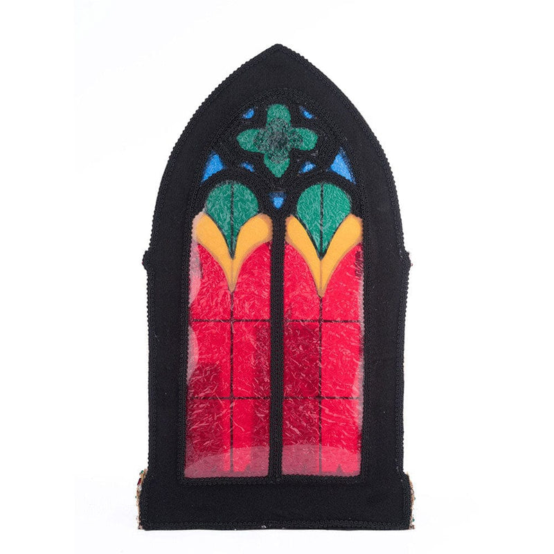 Quirks! Katherine's Collection, Christmas Christmas Castle Pillar Candle Holder by Katherine's Collection