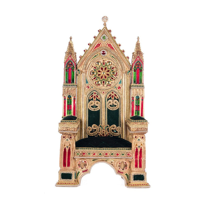 Quirks! Katherine's Collection, Christmas Christmas Castle Santa Chair by Katherine's Collection