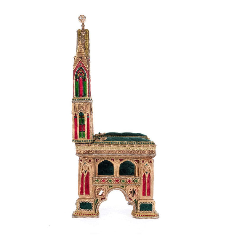 Quirks! Katherine's Collection, Christmas Christmas Castle Santa Chair by Katherine's Collection