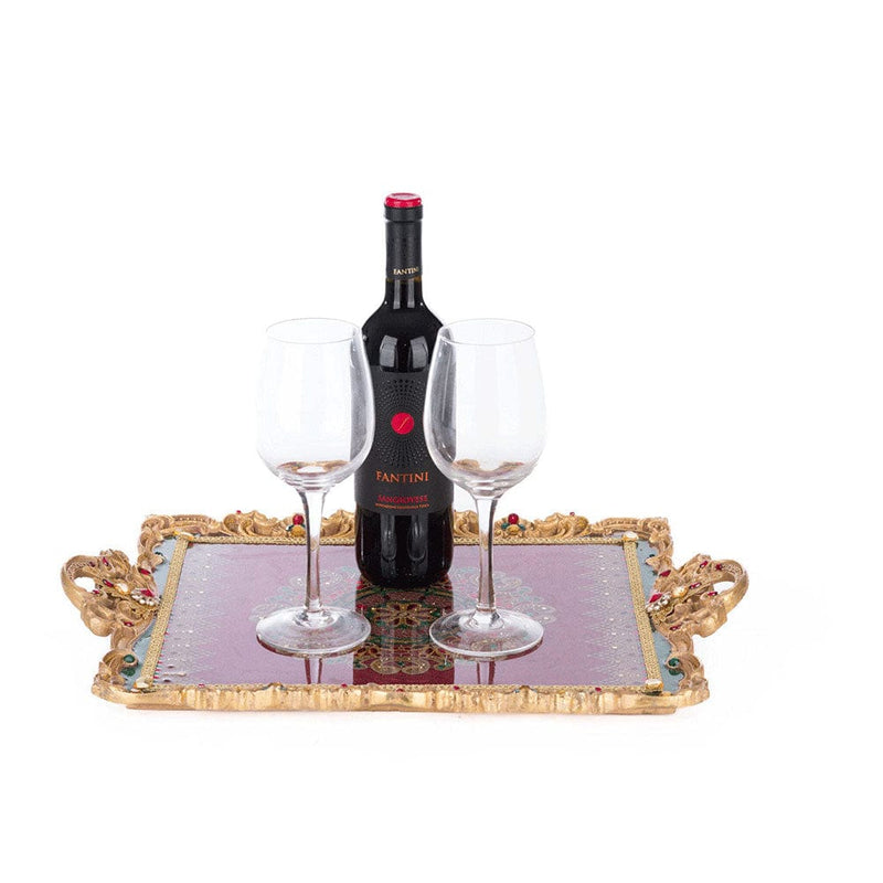 Quirks! Katherine's Collection, Christmas Christmas Castle Serving Tray by Katherine's Collection