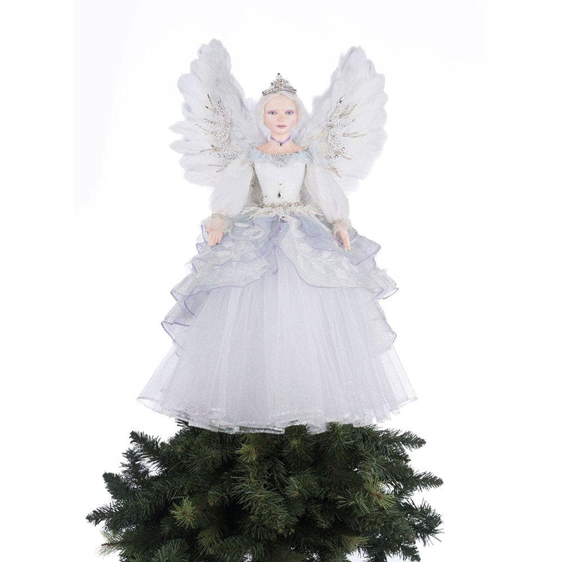 Quirks! Katherine's Collection, Christmas Crystalline Angel Tree Topper by Katherine's Collection