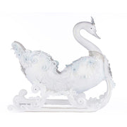 Quirks! Katherine's Collection, Christmas Dazzling Swan Sleigh by Katherine's Collection