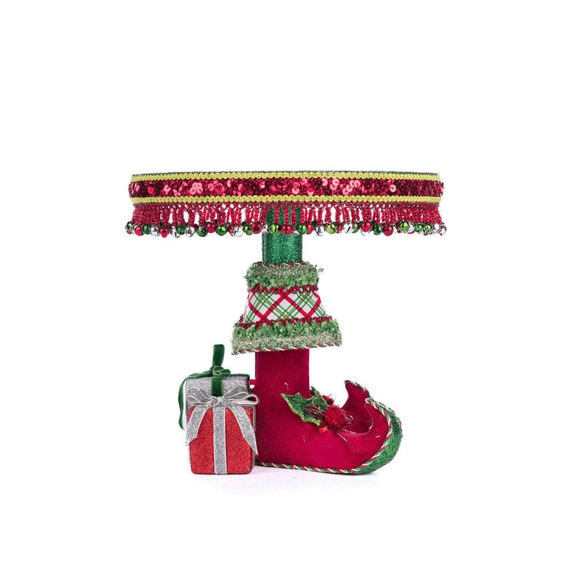 Quirks! Katherine's Collection, Christmas Elf Boots Cake Plate by Katherine's Collection
