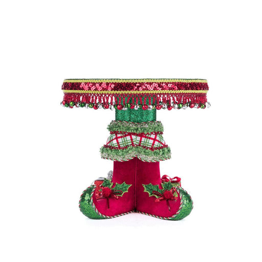 Quirks! Katherine's Collection, Christmas Elf Boots Cake Plate by Katherine's Collection