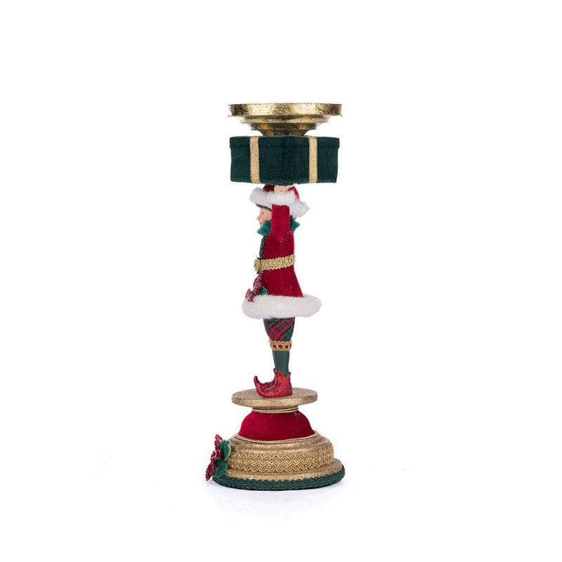 Quirks! Katherine's Collection, Christmas Holiday Magic Elf Candlestick by Katherine's Collection