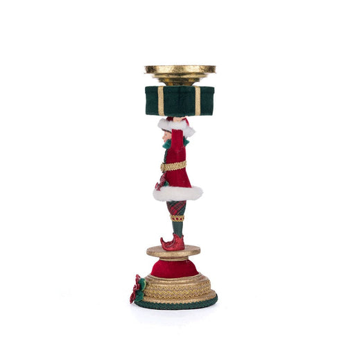 Quirks! Katherine's Collection, Christmas Holiday Magic Elf Candlestick by Katherine's Collection