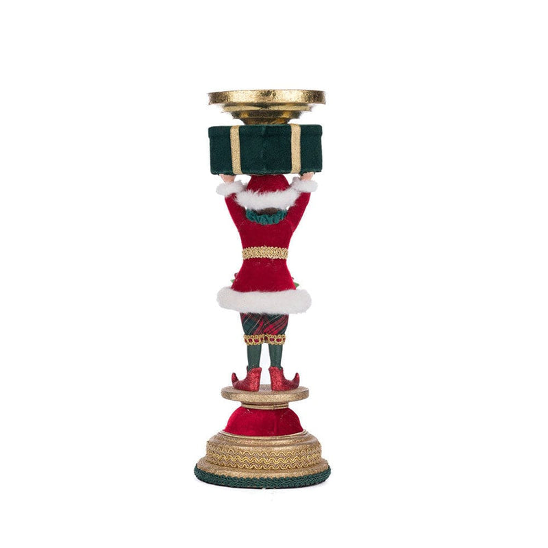 Quirks! Katherine's Collection, Christmas Holiday Magic Elf Candlestick by Katherine's Collection