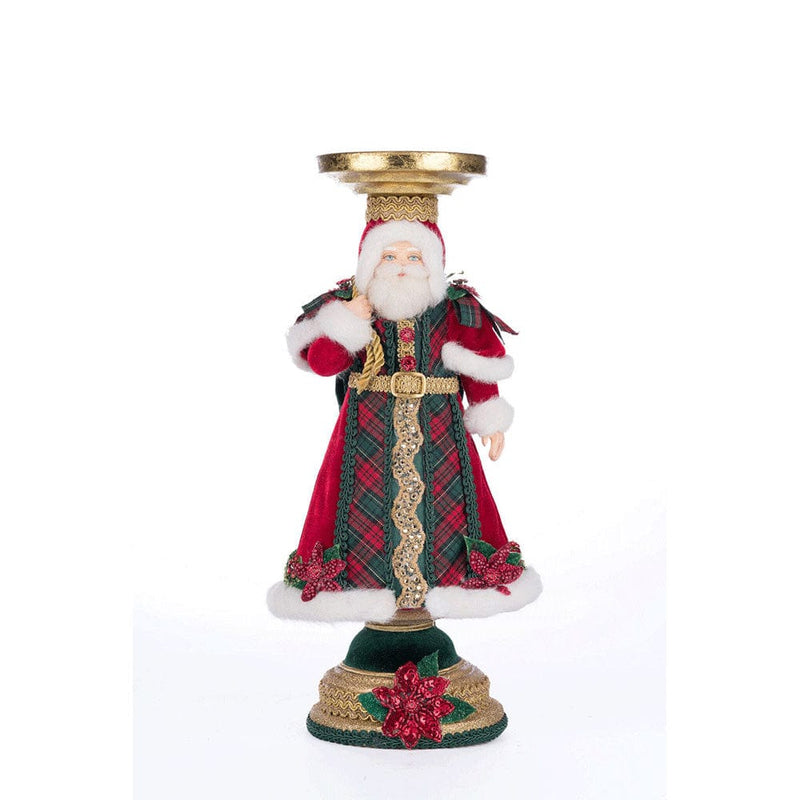 Quirks! Katherine's Collection, Christmas Holiday Magic Santa Candlestick by Katherine's Collection