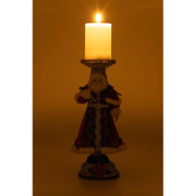 Quirks! Katherine's Collection, Christmas Holiday Magic Santa Candlestick by Katherine's Collection