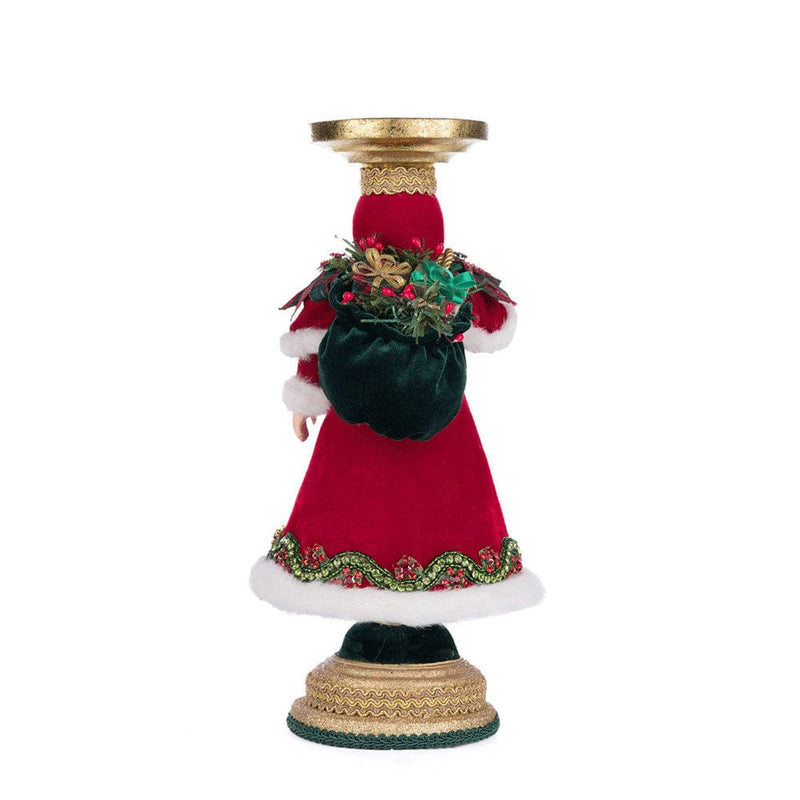 Quirks! Katherine's Collection, Christmas Holiday Magic Santa Candlestick by Katherine's Collection