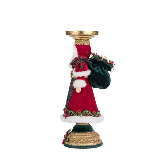 Quirks! Katherine's Collection, Christmas Holiday Magic Santa Candlestick by Katherine's Collection