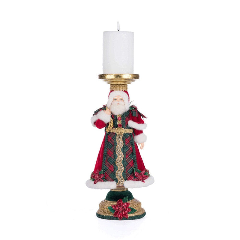 Quirks! Katherine's Collection, Christmas Holiday Magic Santa Candlestick by Katherine's Collection