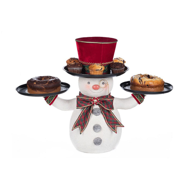 Quirks! Katherine's Collection, Christmas Holiday Magic Snowman Serving Piece by Katherine's Collection