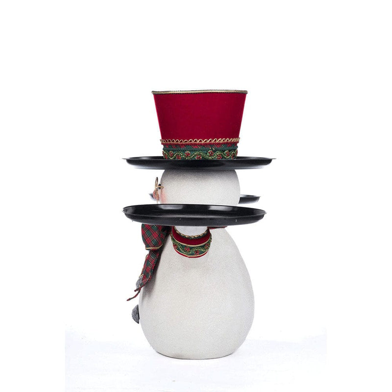 Quirks! Katherine's Collection, Christmas Holiday Magic Snowman Serving Piece by Katherine's Collection