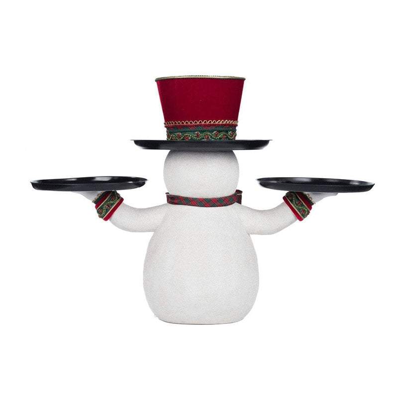 Quirks! Katherine's Collection, Christmas Holiday Magic Snowman Serving Piece by Katherine's Collection