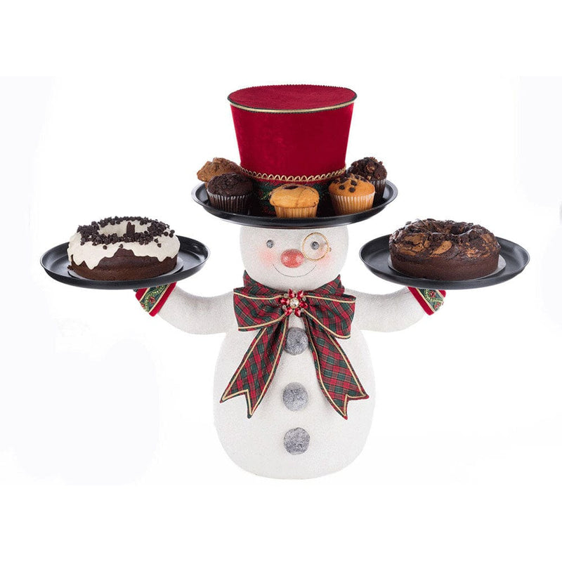 Quirks! Katherine's Collection, Christmas Holiday Magic Snowman Serving Piece by Katherine's Collection