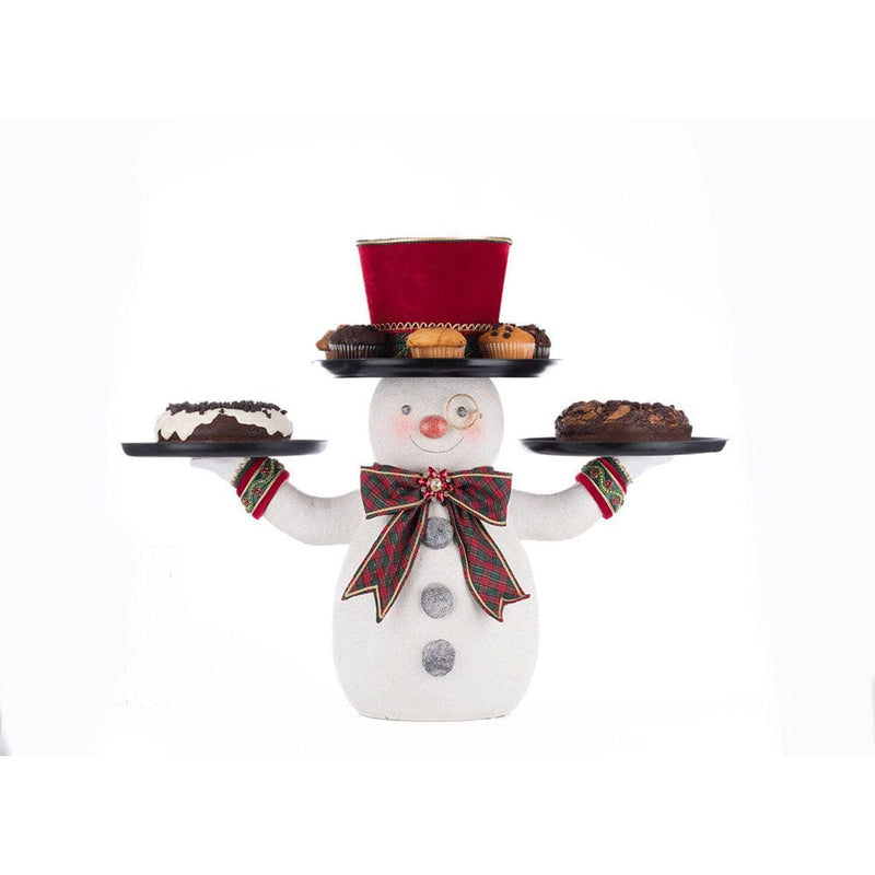 Quirks! Katherine's Collection, Christmas Holiday Magic Snowman Serving Piece by Katherine's Collection