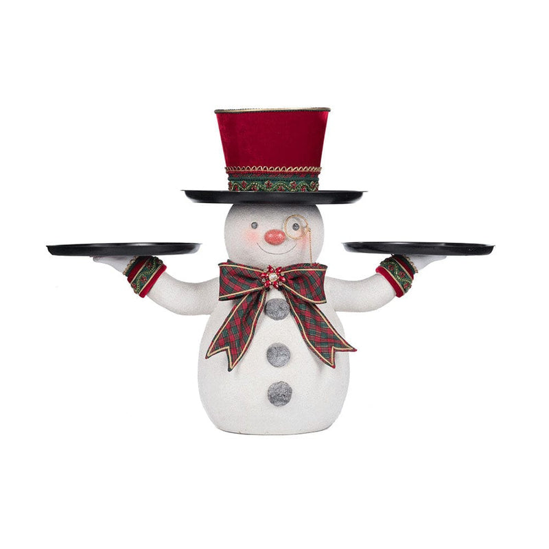 Quirks! Katherine's Collection, Christmas Holiday Magic Snowman Serving Piece by Katherine's Collection